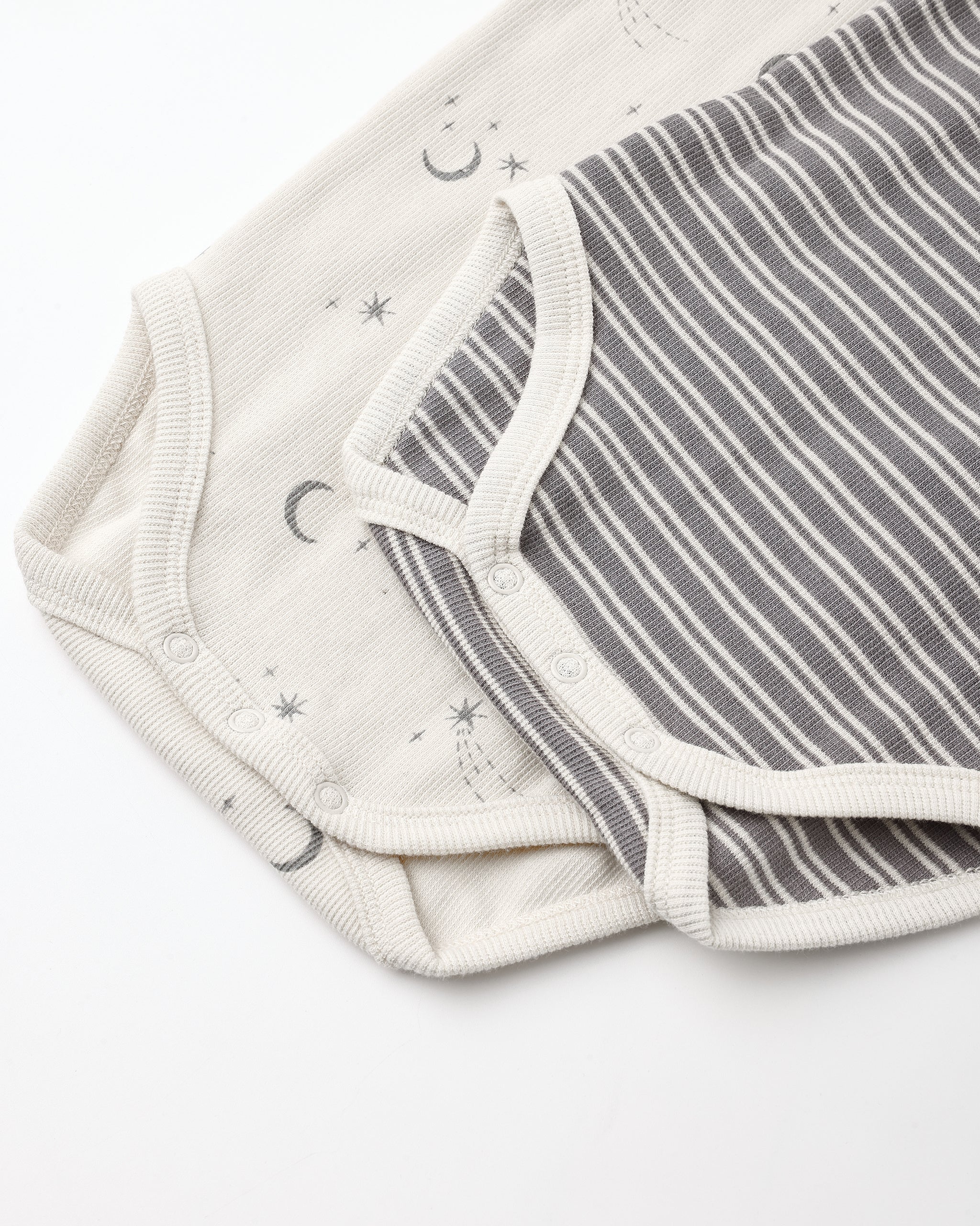 Ribbed Bodysuit | Two pack | Microstripe & Celestial