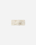 Waffle Knotted Headband - Mauve Ditsy