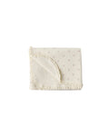 Waffle Baby Blanket - Mauve Ditsy