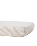 Woven Crib Sheet l Cedar Check