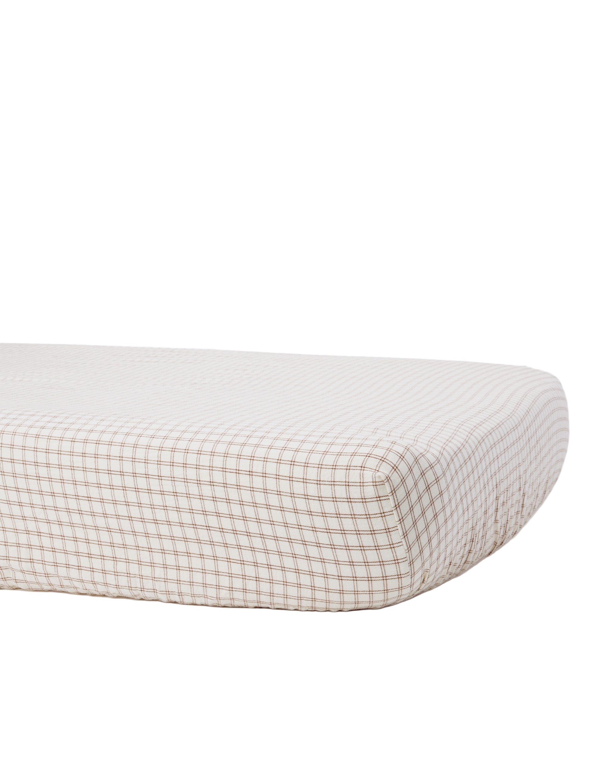 Woven Crib Sheet l Cedar Check