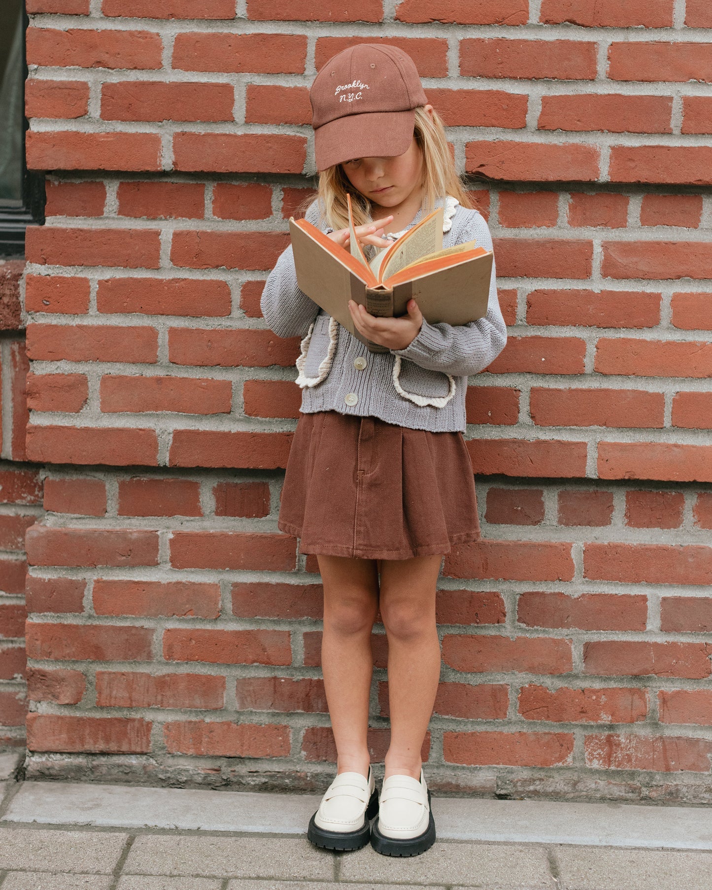 Collared Cardigan l Dusty Blue