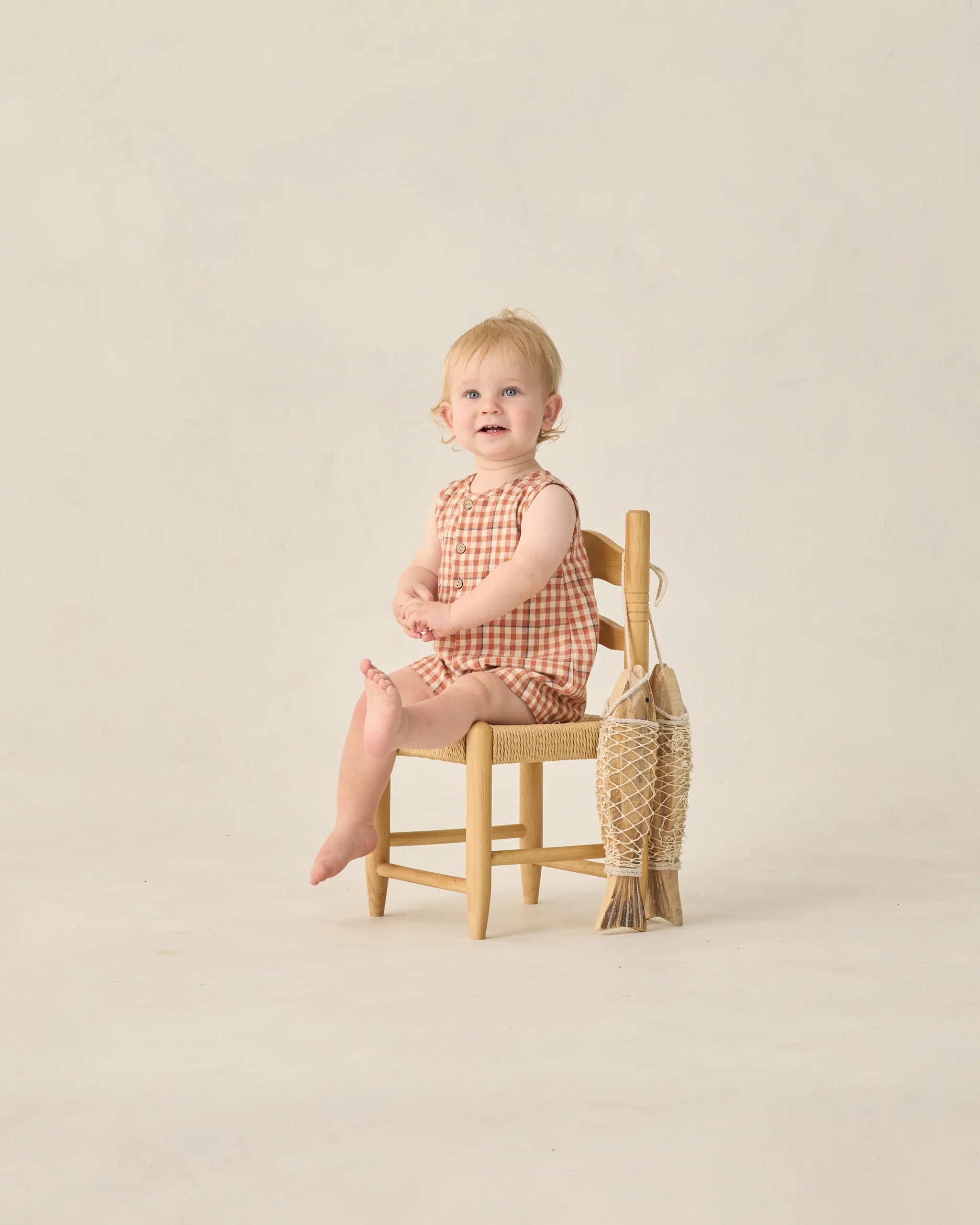 Maverick Romper | Poppy Gingham