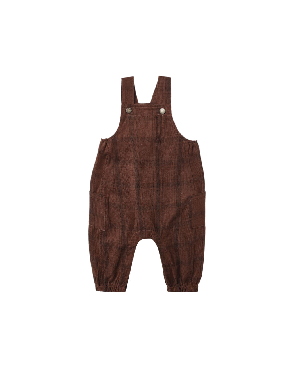 Cargo Baby Overall l Brown Plaid