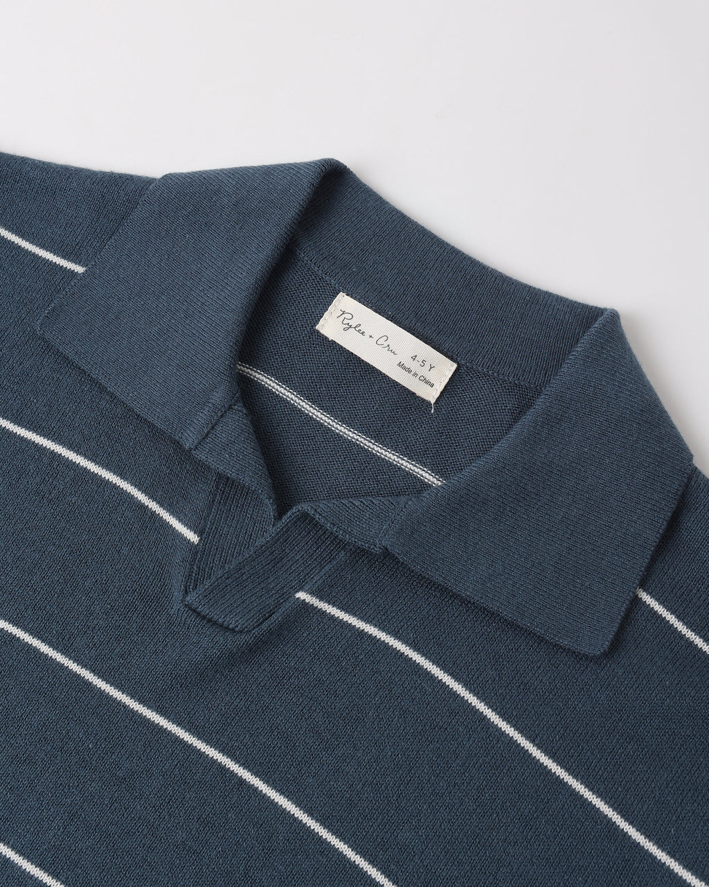 Chandler Knit Polo | Navy Stripe