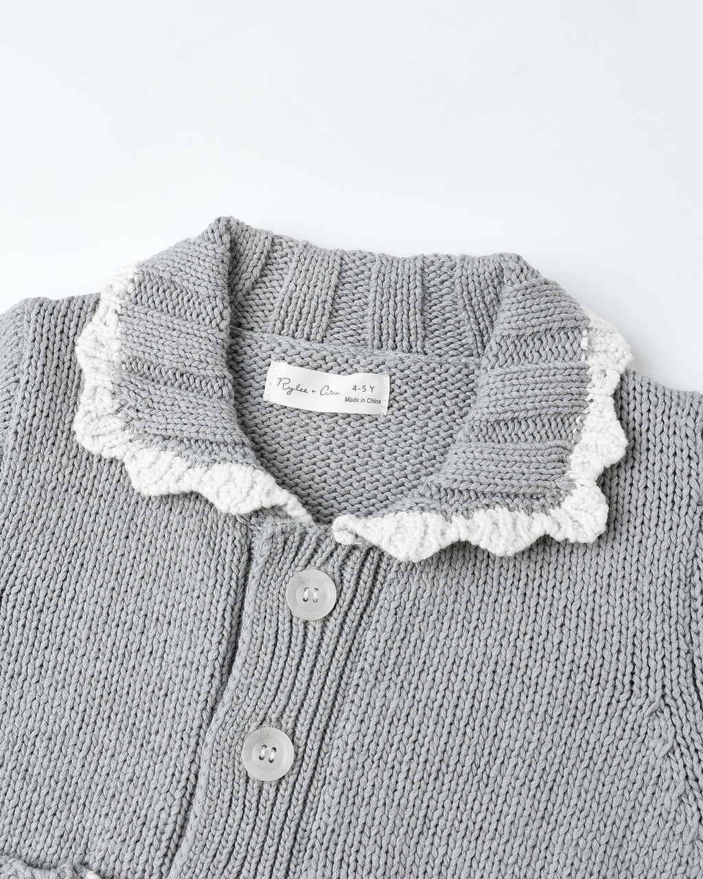 Collared Cardigan l Dusty Blue