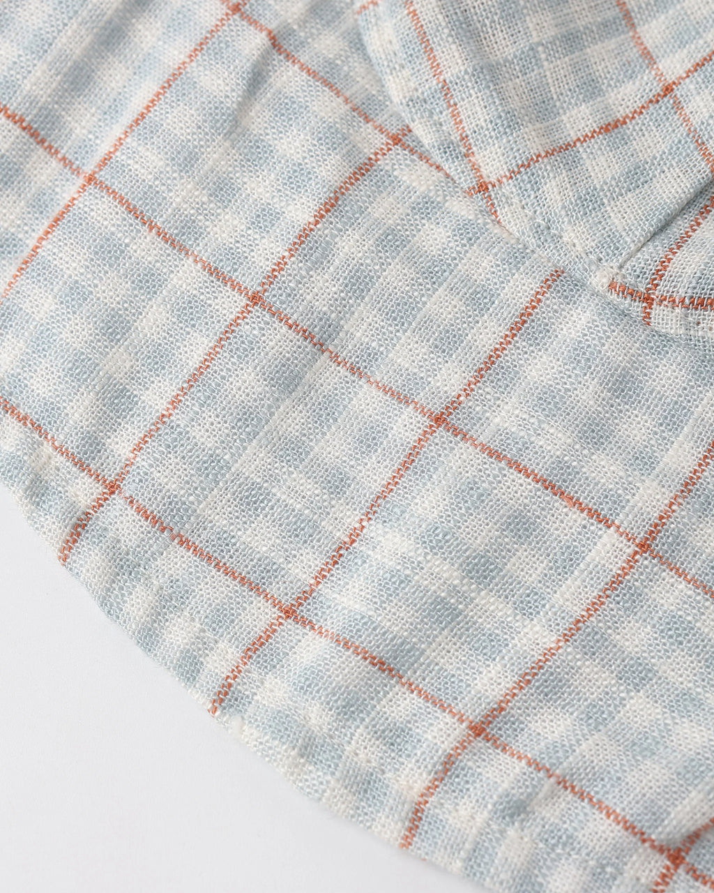Floppy Sun Hat | Light Blue Plaid