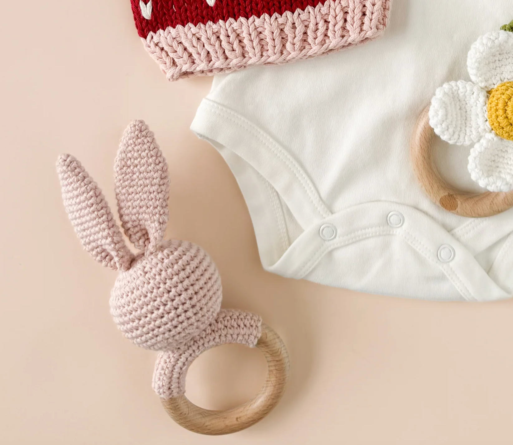 Bunny Rattle Teether