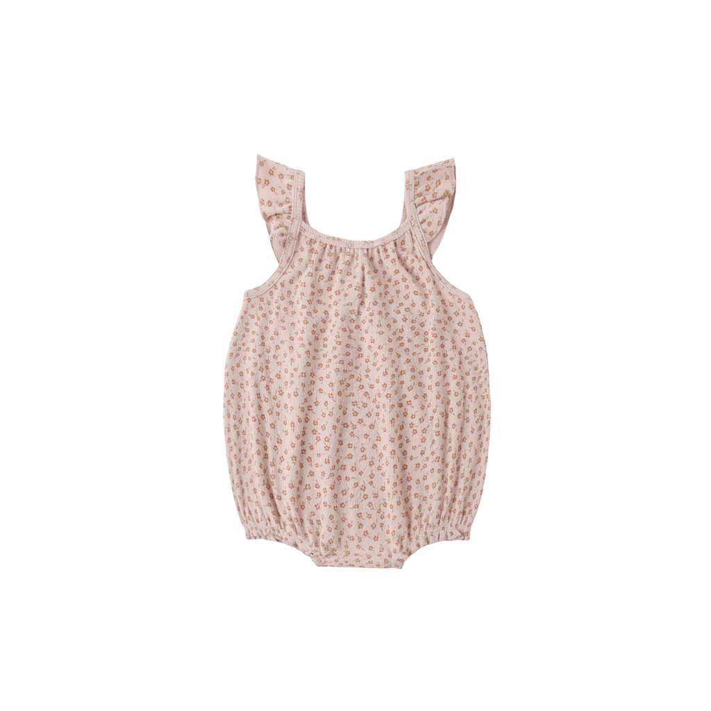 Ribbed Ruffle Romper | Posy