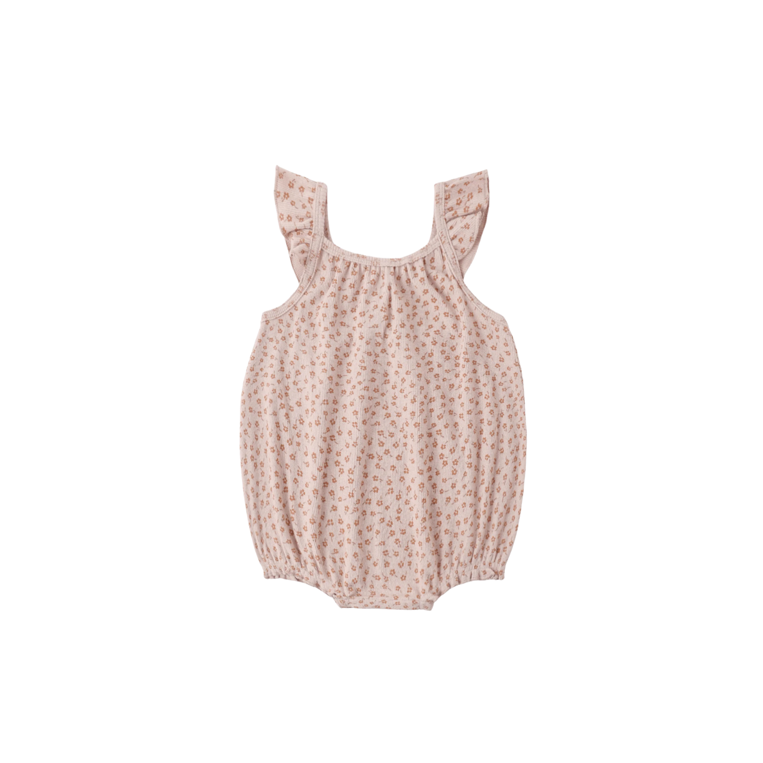 Ribbed Ruffle Romper | Posy
