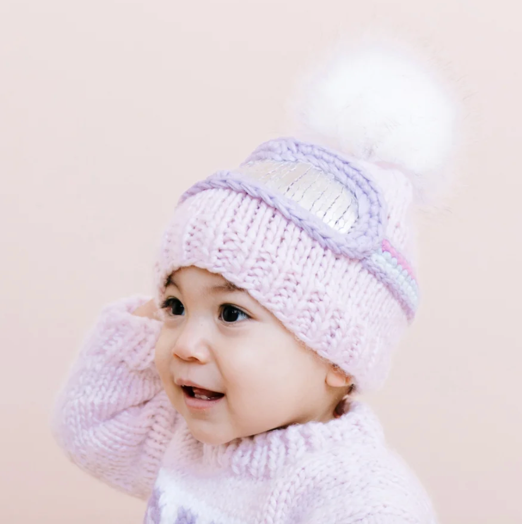 Bowie Ski Goggles Beanie | Pink