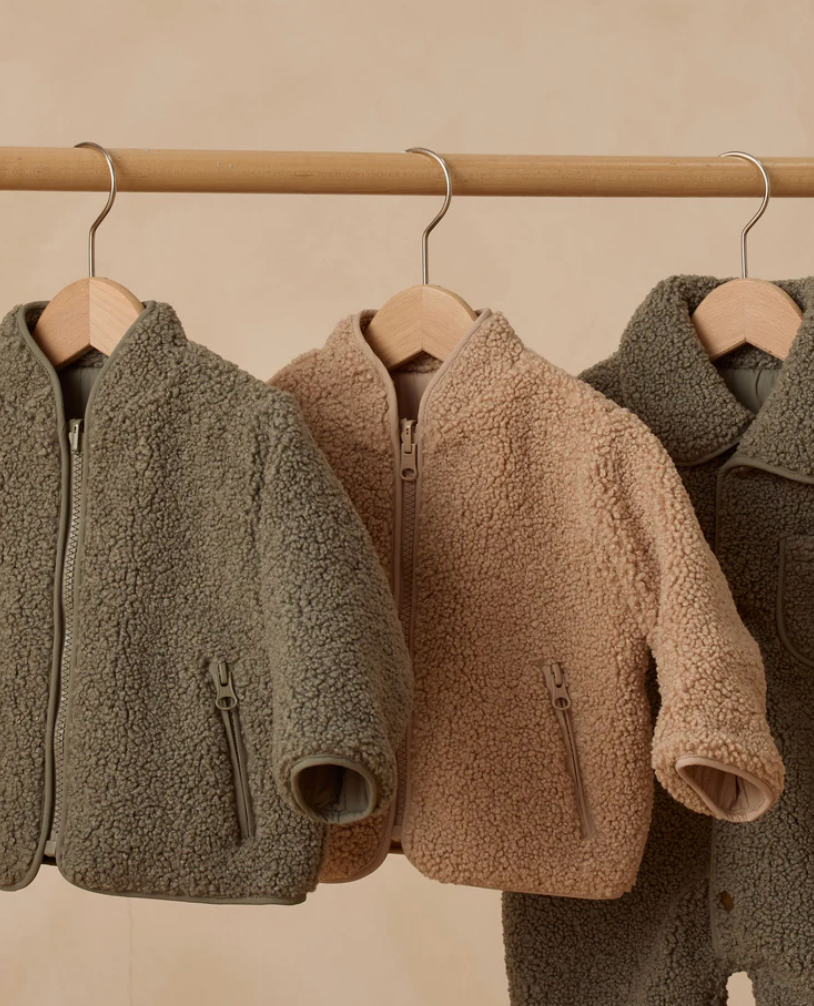 Shearling Zip Jacket | Forest