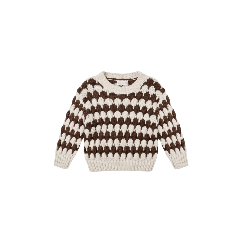 Shiloh Sweater | Brown Stripe