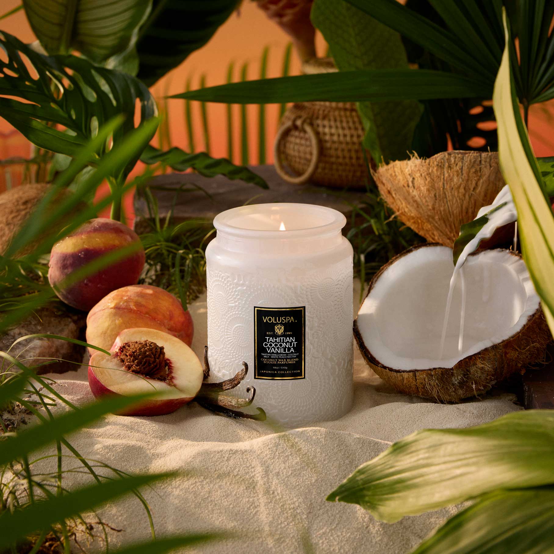 Tahitian Coconut Vanilla Large Jar Candle | In Shoppe Pickup Only