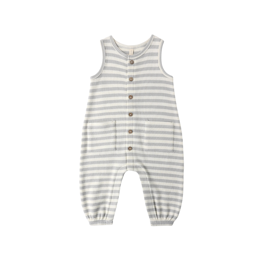 Waffle Jumpsuit | Sky Stripe