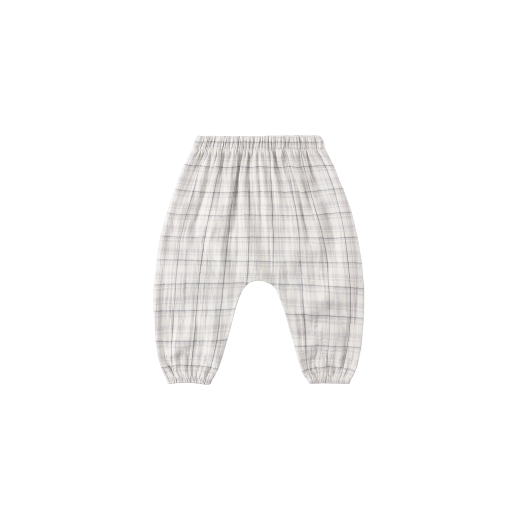 Woven Pant | Light Blue Plaid
