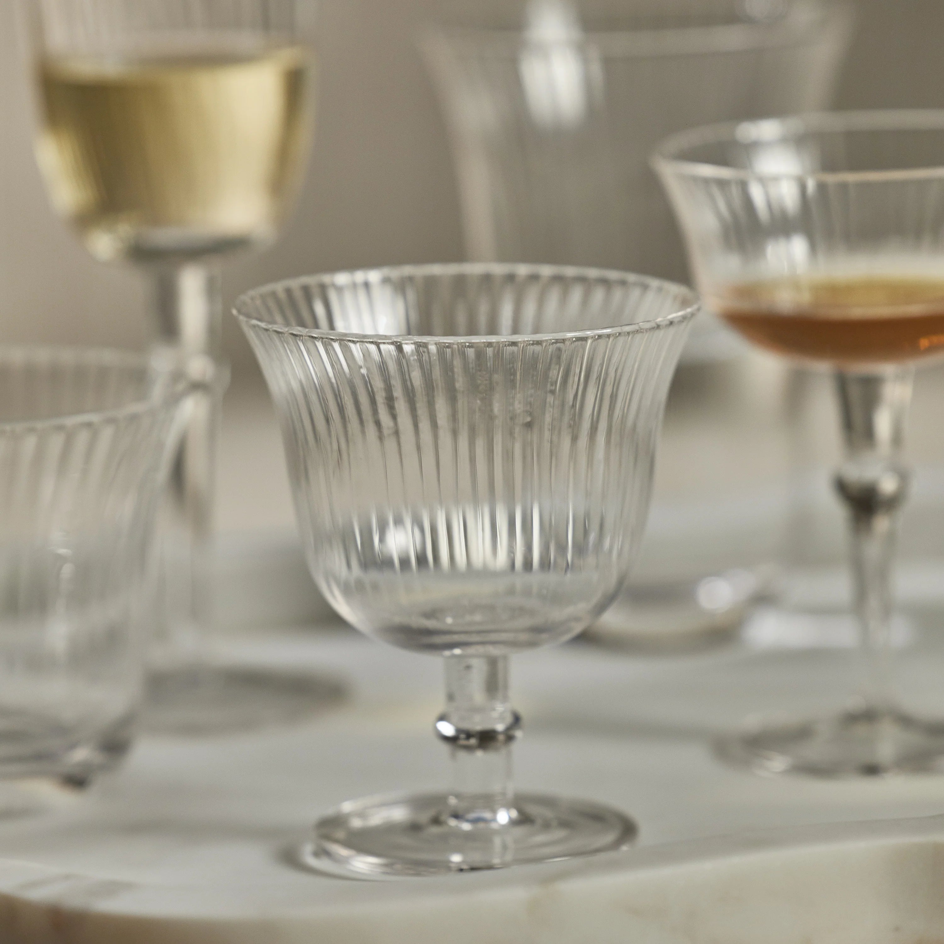 Julien Clear Optic Glassware | Cocktail & Dessert Glass | In Shoppe Pickup Only