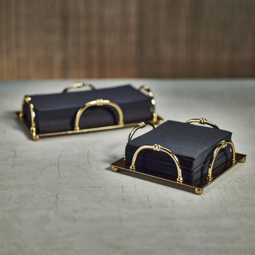 Alessia Dinner Napkin Holder | Gold