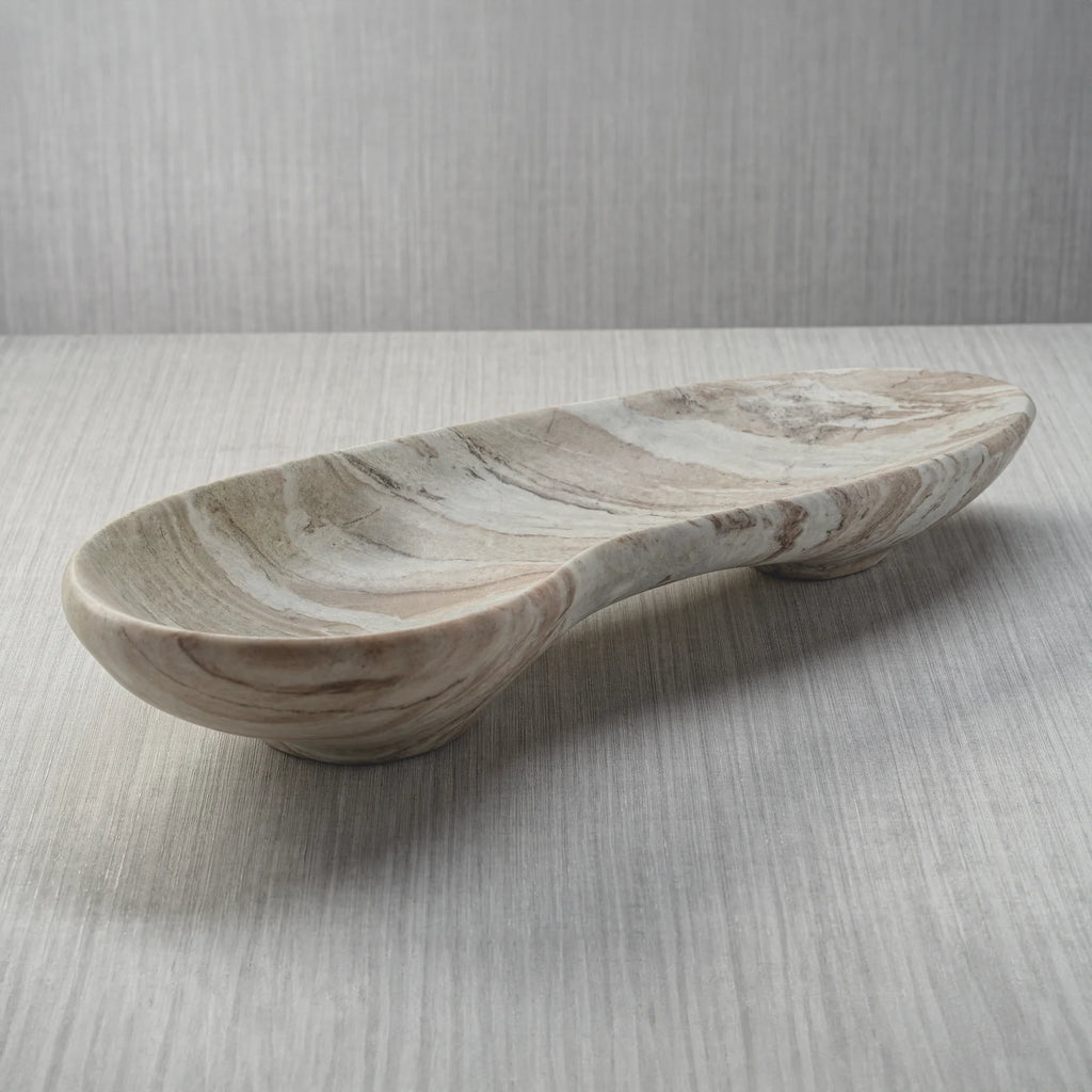 Arabescato Large Organic Marble Bowl | In Shoppe Pickup Only