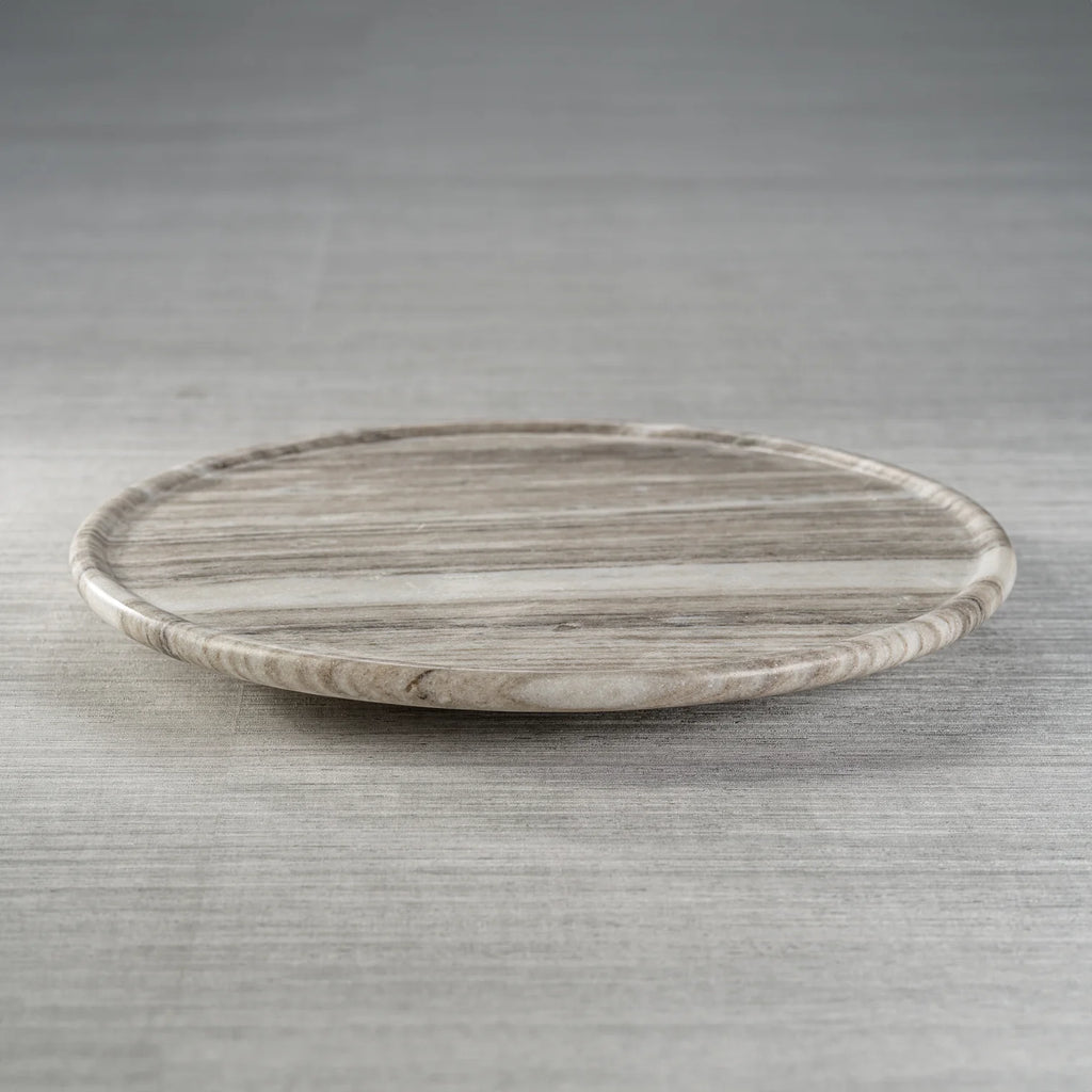 Crema Marfil Marble Lazy Susan | In Shoppe Pickup Only