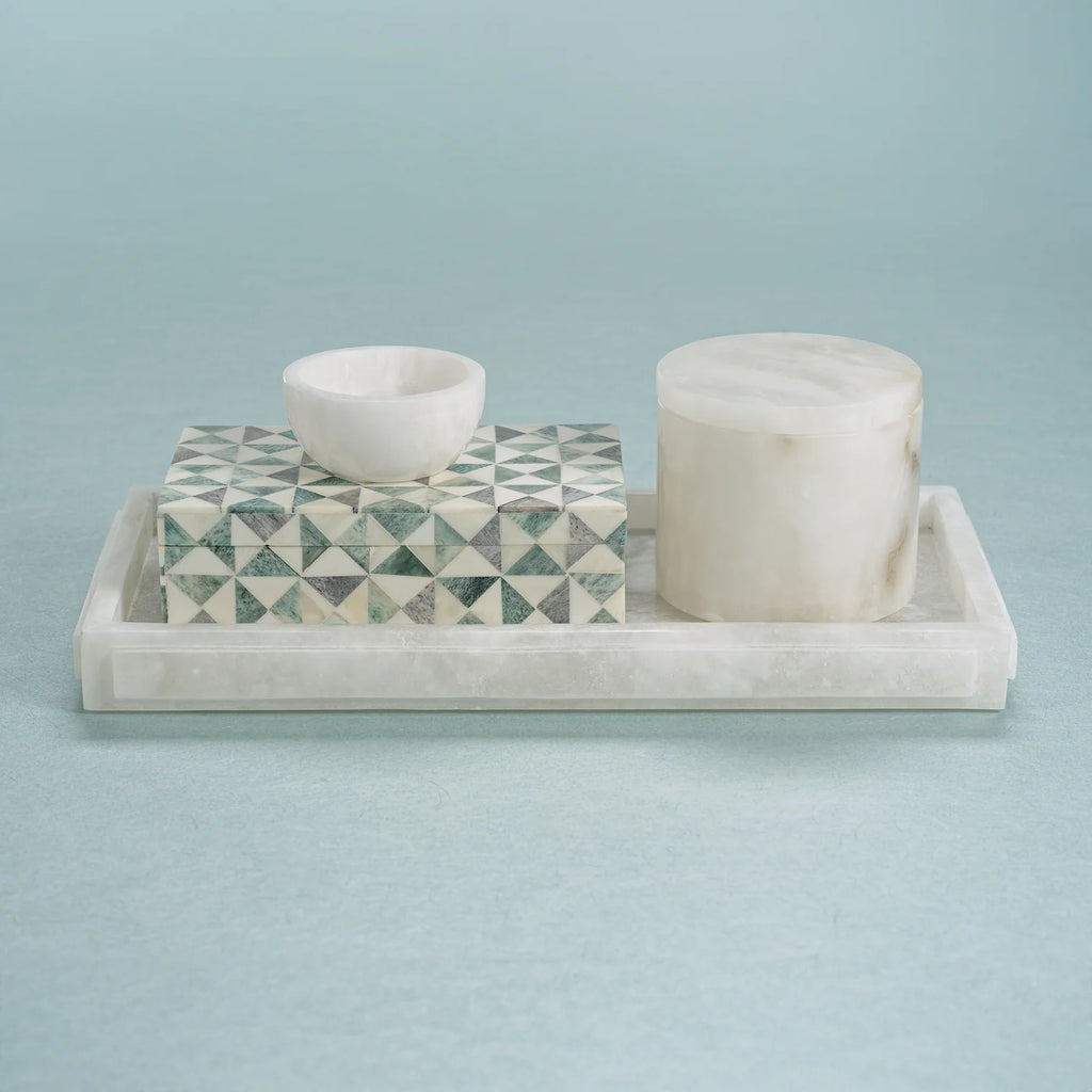 Alabaster Vanity Tray | In Shoppe Pickup Only