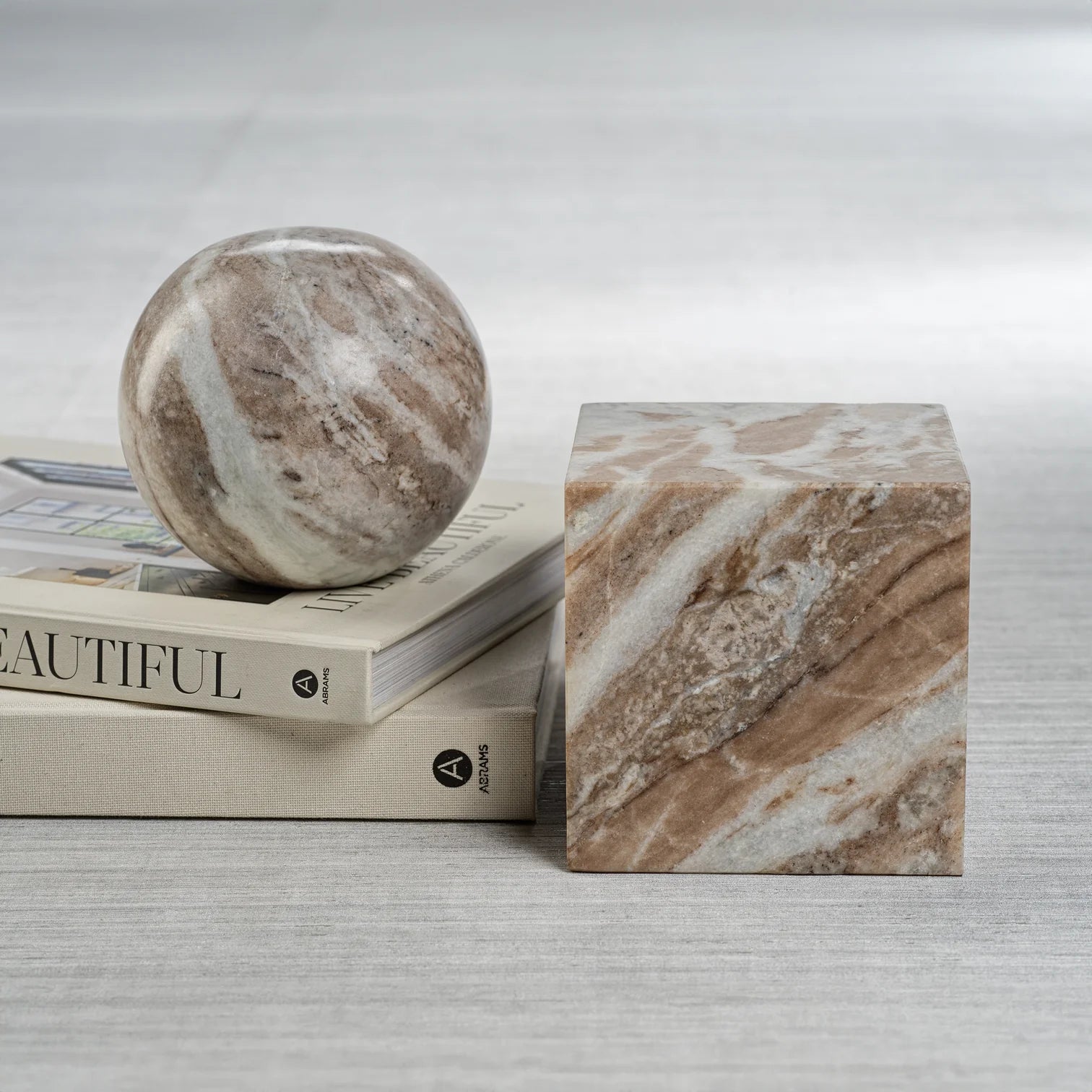 Arabescato Marble Bookend | In Shoppe Pickup Only