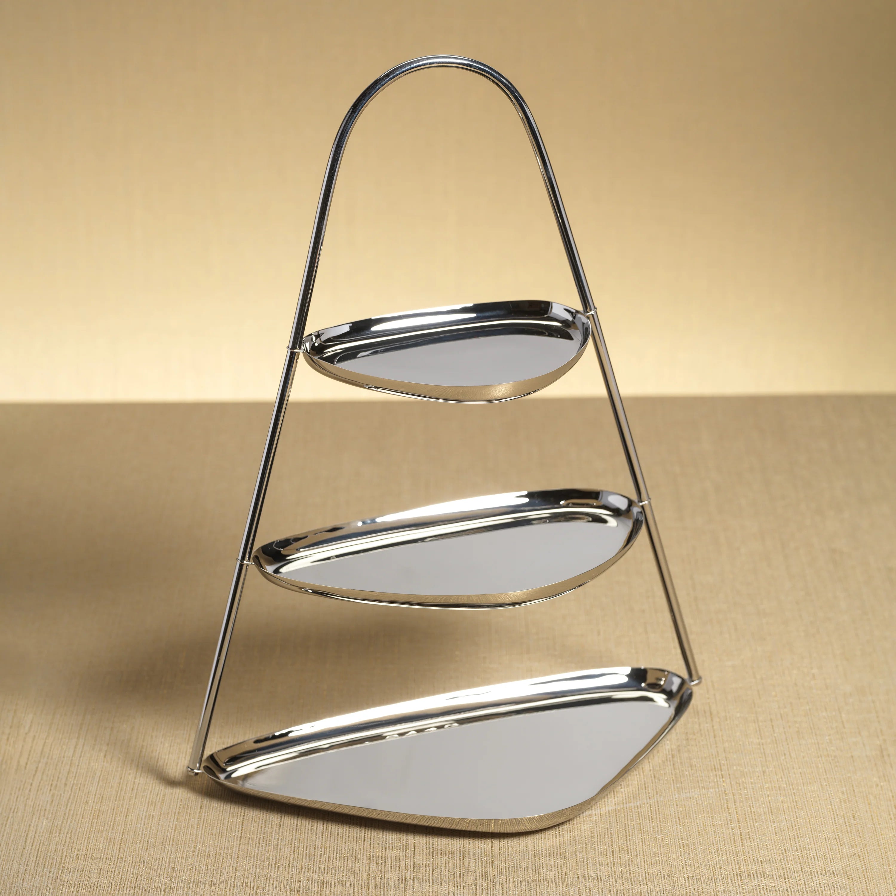 Epicurean 3-Tier Hors d'euvre and Petits | Polished Nickel | In Shoppe Pickup Only