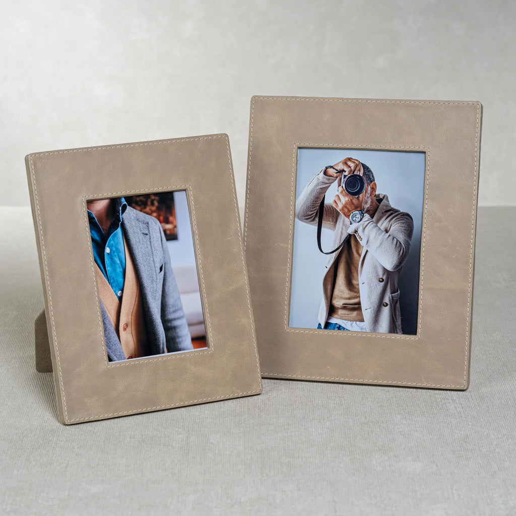 Mink Leather Photo Frame | In Shoppe Pickup Only
