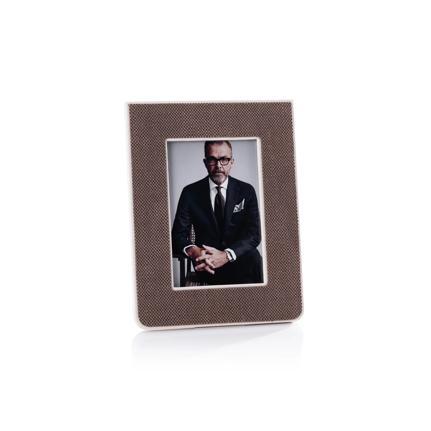Raffia & Leather Photo Frame | In Shoppe Pickup Only