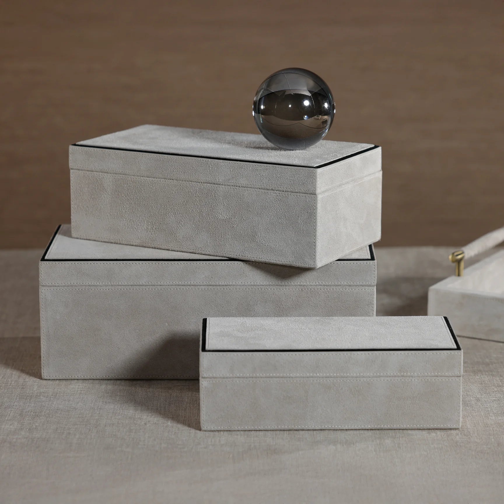 Arden Suede Leather Box | In Shoppe Pickup Only