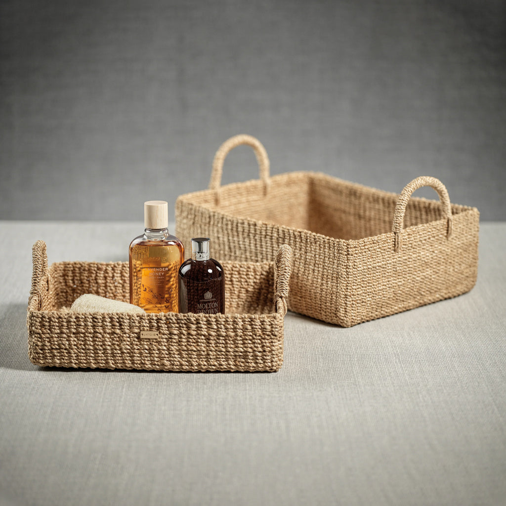 Stephanie Abaca Rectangular Baskets | In Shoppe Pickup Only