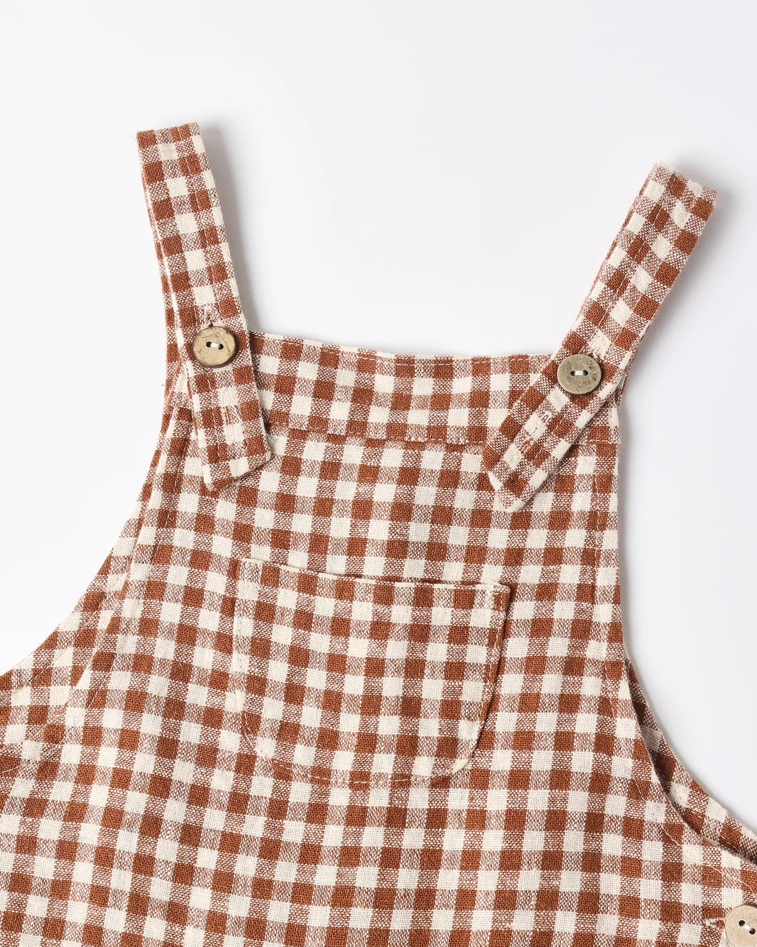 Baby Overalls | Brick Check