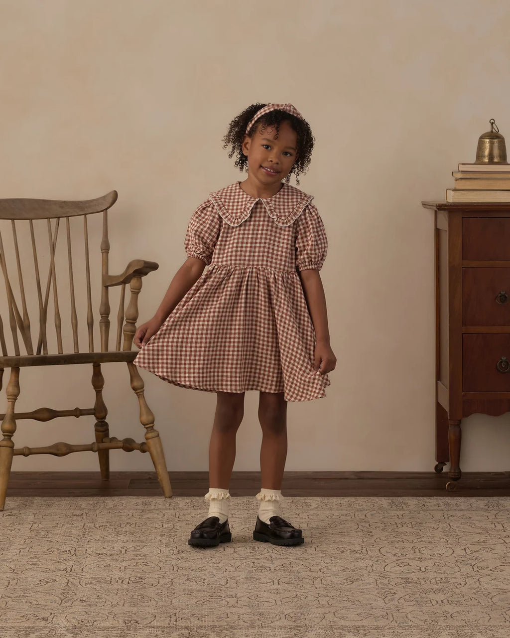 Camille Dress | Brick Check