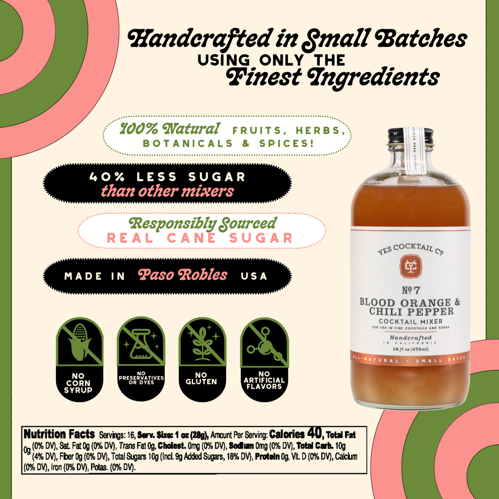Blood Orange & Chili Pepper Cocktail Mixer | In Shoppe Pickup Only