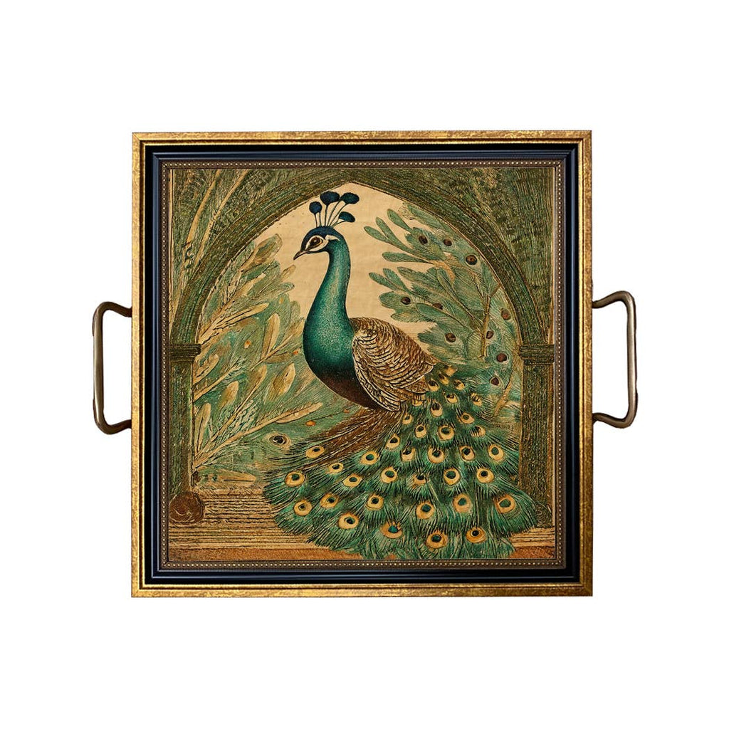 Vintage Peacock Tray | In Shoppe Pickup Only
