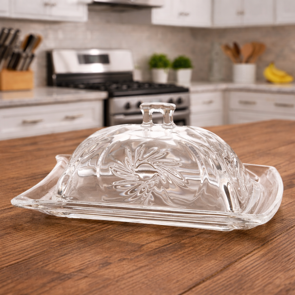 Glass Butter Dish | In Shoppe Pickup Only