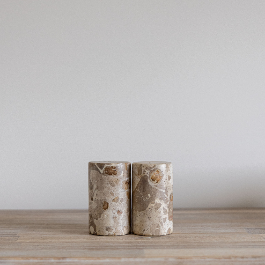 Chocolate Marble Salt & Pepper Shaker Set | In Shoppe Pickup Only