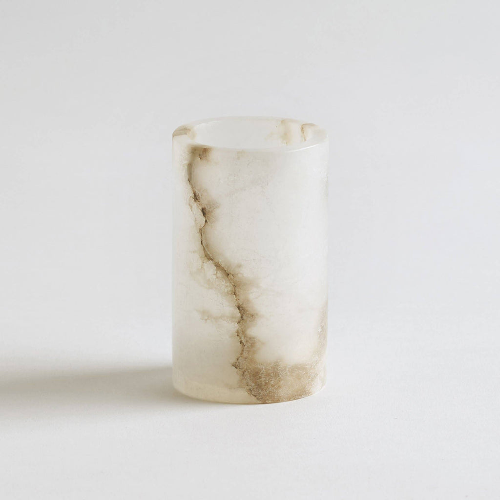 Santo Alabaster Tealight Holder | In Shoppe Pickup Only