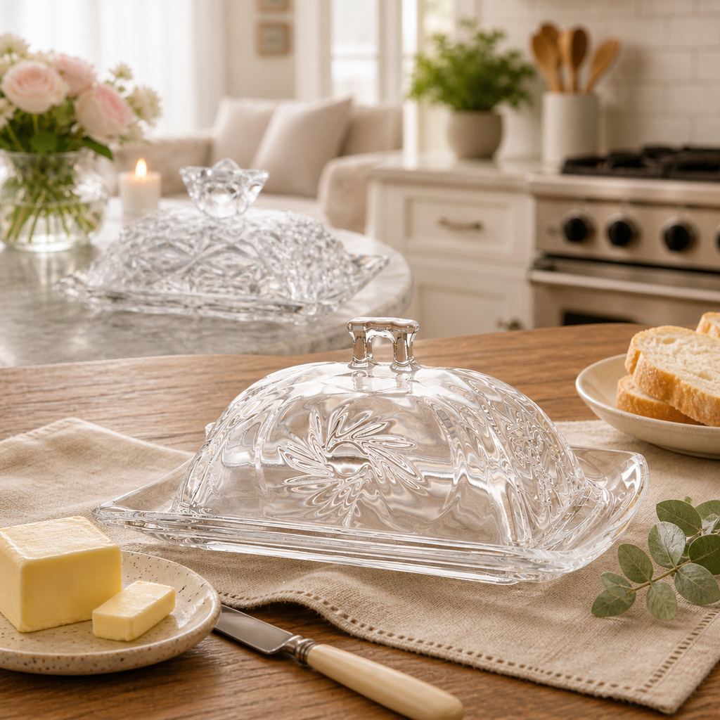Glass Butter Dish | In Shoppe Pickup Only