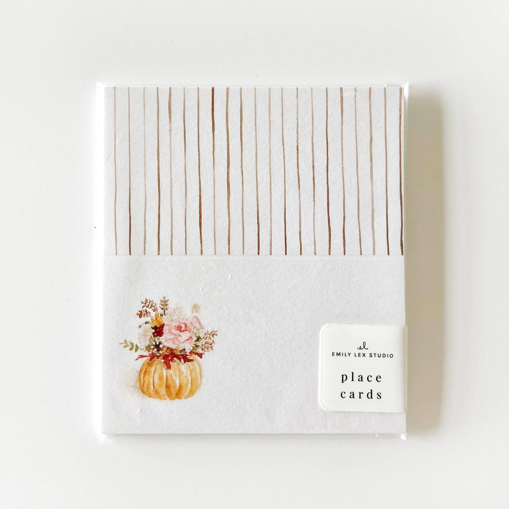 Pumpkin Bouquet Place Cards