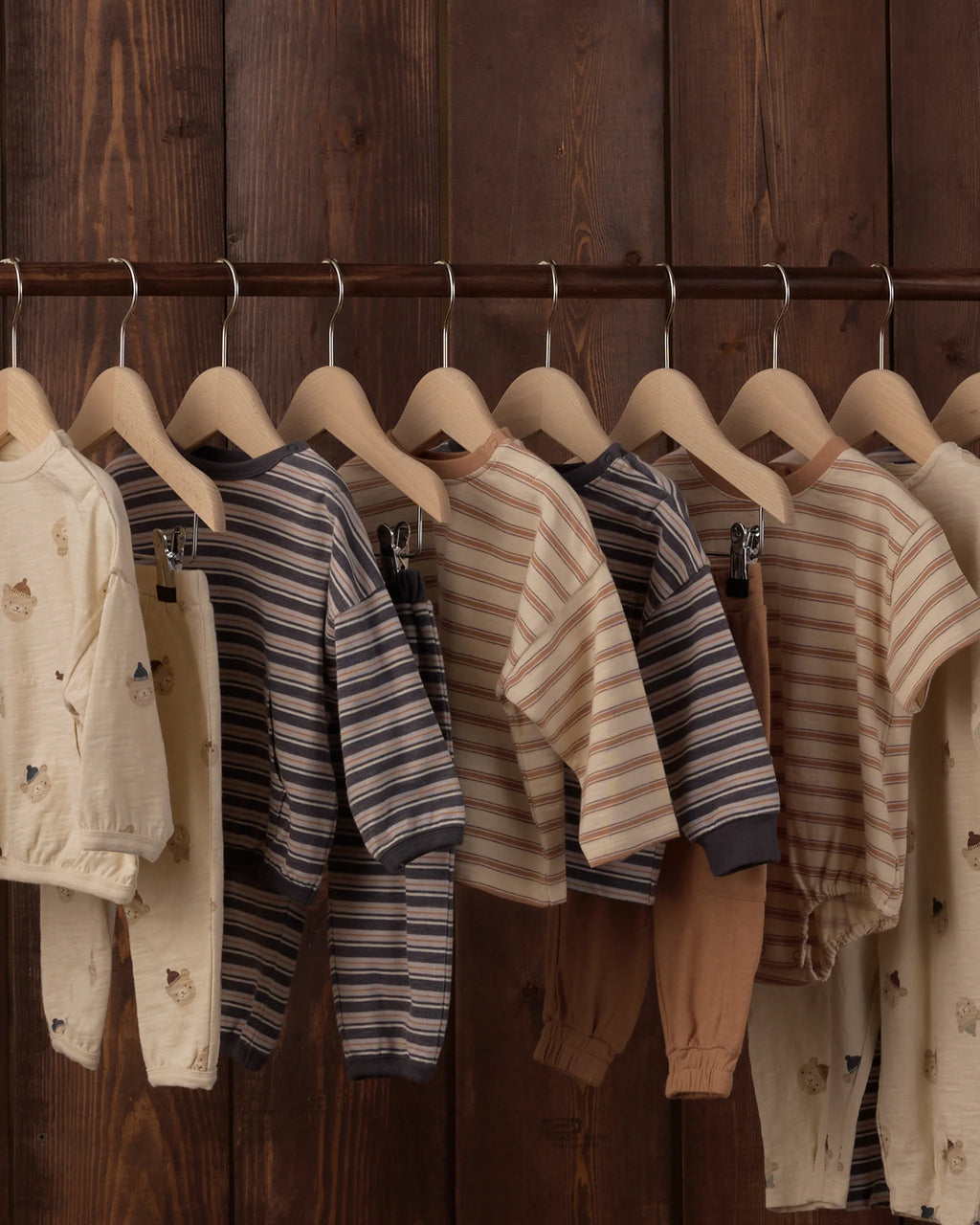 Relaxed Bubble Romper | Fawn Stripe