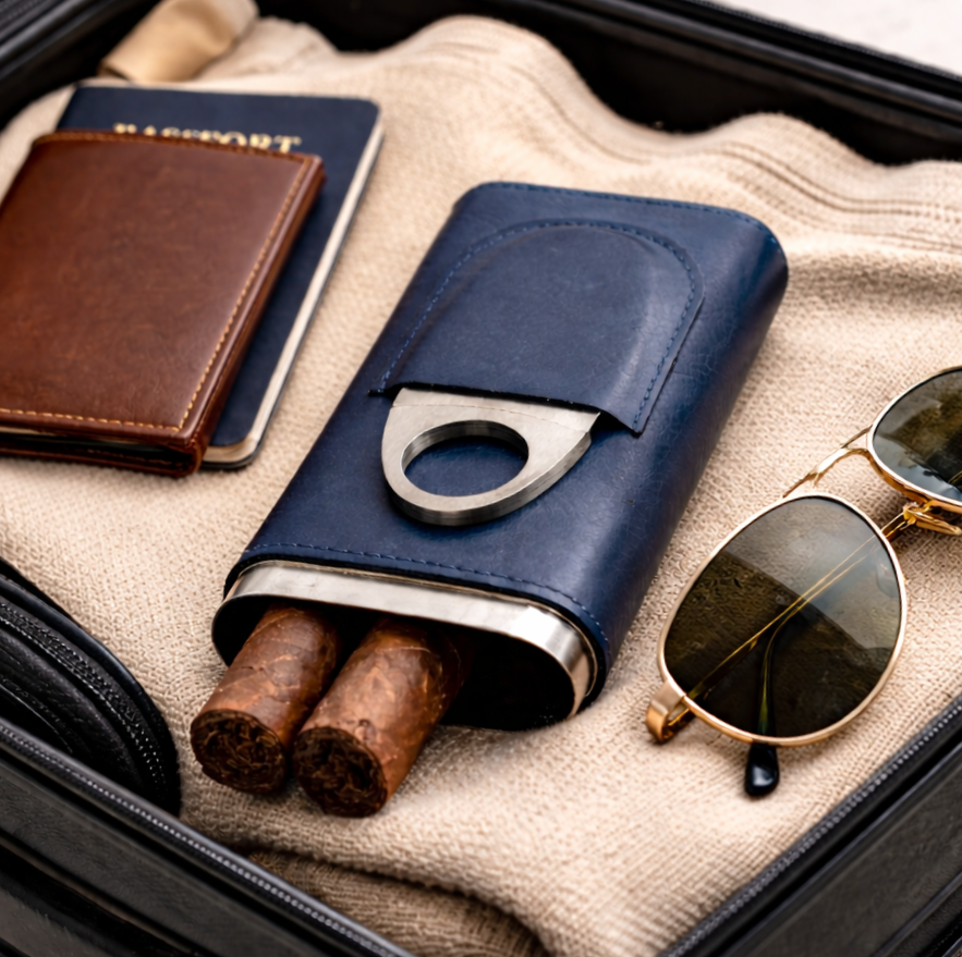 Harrison Cigar Case & Cutter