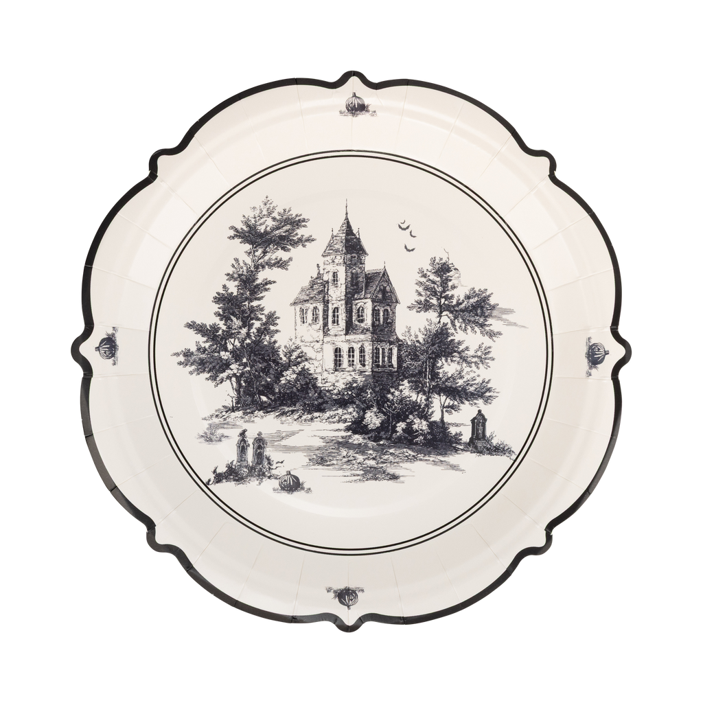 Halloween Scenes Plate Set