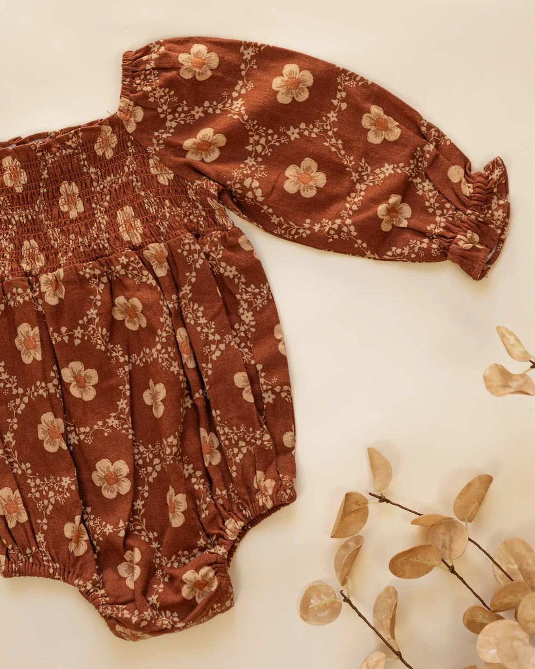Adelaide Romper | Brick Daisies