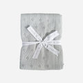 Heirloom Pique Blanket, Light Grey l Organic Cotton - Grey