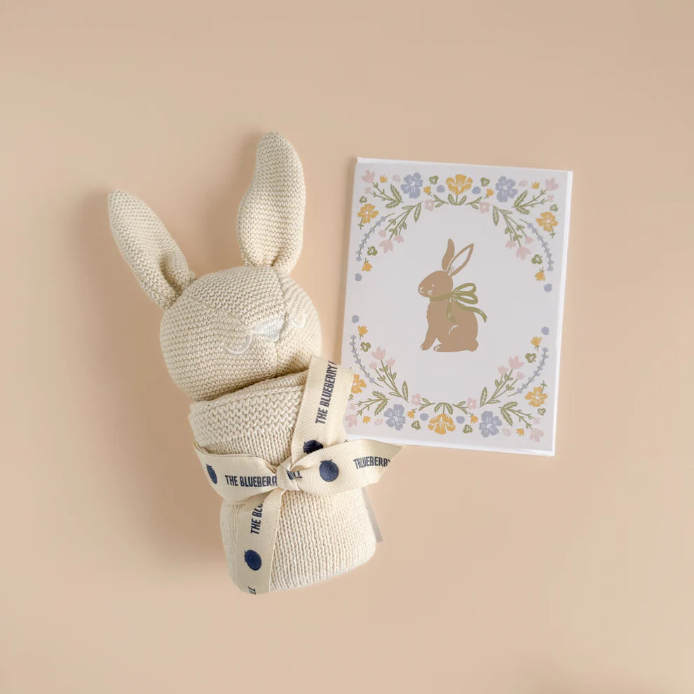 Pastel Floral Bunny Card