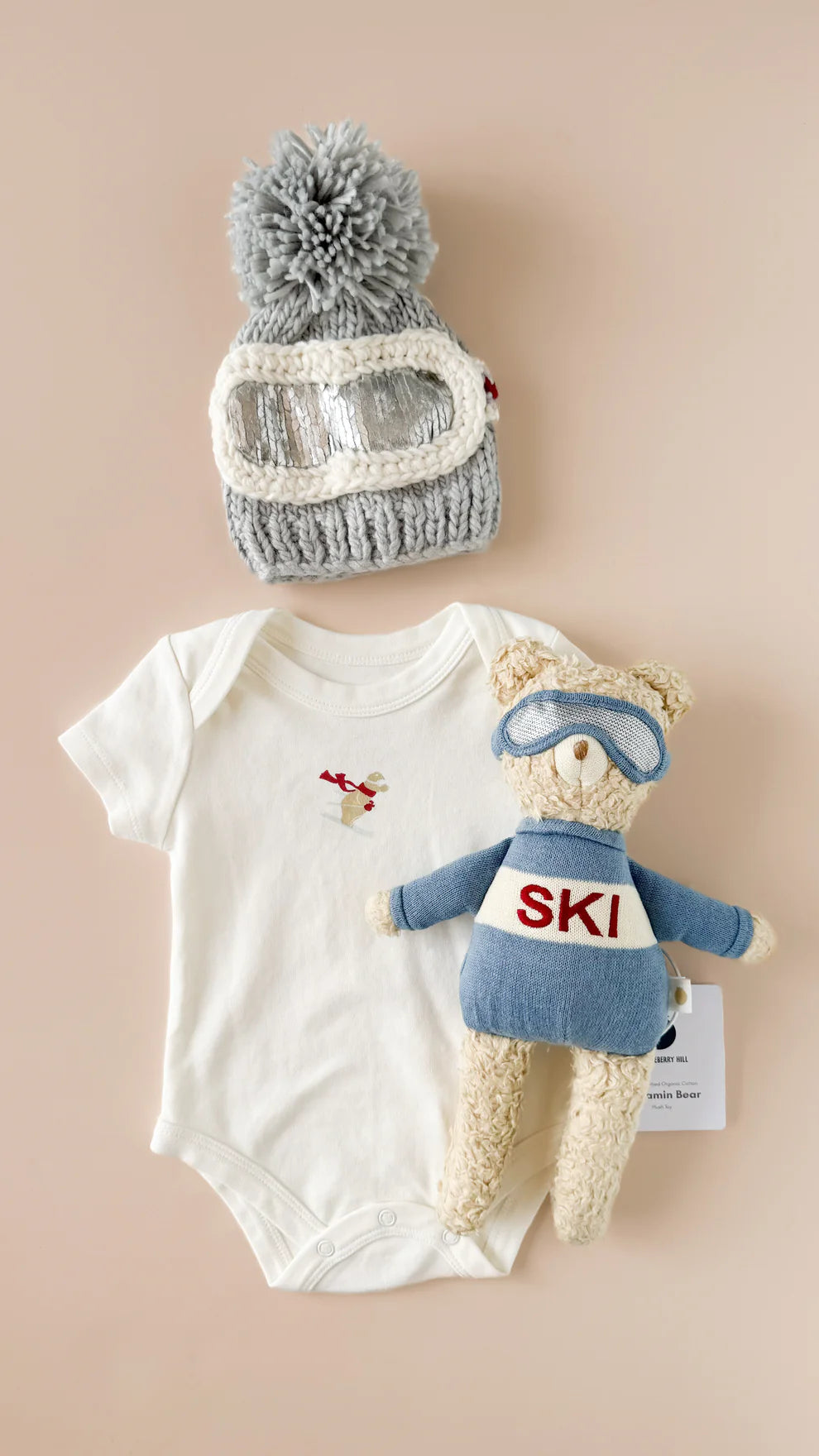 Bowie Ski Goggles Beanie | Blue Grey