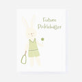 Pickleball Bunny Greeting Card