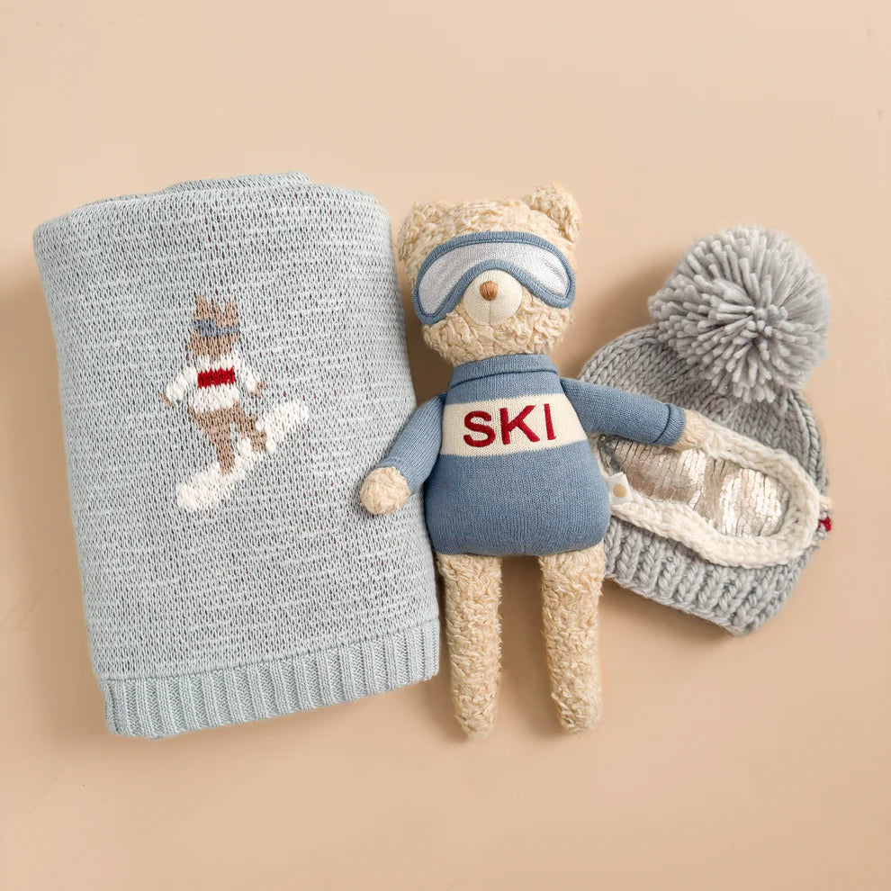 Bowie Ski Goggles Beanie | Blue Grey