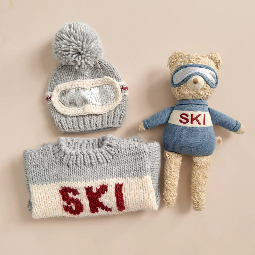 Bowie Ski Goggles Beanie | Blue Grey